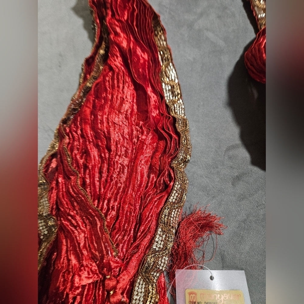 Nwt Manyavar Maroon Dupatta - Picture 4 of 4